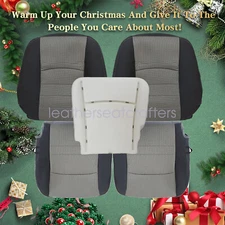 5x For Dodge Ram 2010-2012 Both Side Bottom & Top Seat Cover & Foam Cushion Gray