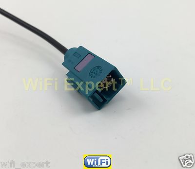Fakra Neutral FEMALE to SMA or SMB Male or Female Pigtail Coaxial RF Cable RG174