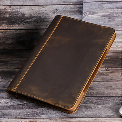 For MacBook Pro 13.3 Inch Leather Sleeve Case Folio Crazy Horse Genuine Leather