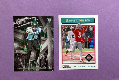 NY Jets-Sauce Gardner & Garrett Wilson Rookies Panini-Score Cards-NMMT
