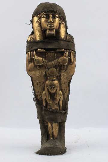 ISIS Ushabti Mummified Black Sand Stone Ancient Egyptian Artifact  