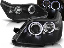 Headlights for Citroen C4 2004-2006 2007 2008 2009 2010 VR-1242 Angel Eyes Black