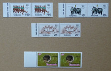 Tansania 1985 MiNr 279 und 1986  288, 290, 291 2er postfrisch Rand links