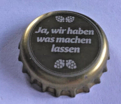 Kronkorken Oettinger  Ja, wir haben was machen lassen  bottle cap chappa
