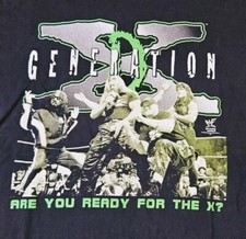 Vintage 90s 1998 WWF D-Generation X DX T Shirt Triple H Chyna XL