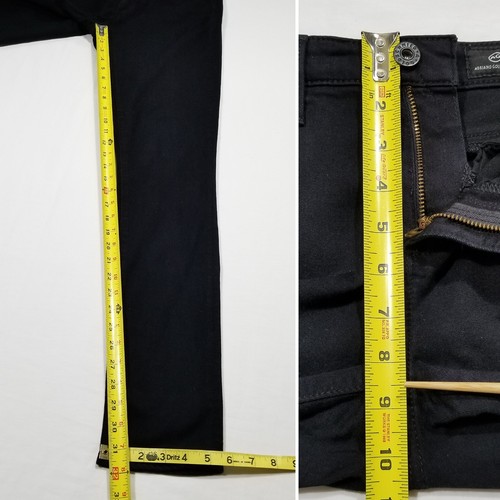 AG Adriano Goldschmied Women Size 29R Black Skinny Jeans Low Rise Stretch Rayon - Picture 6 of 9