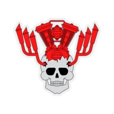 Rock and Roll Sticker - Biker sticker / Motorcycle Sticker / Metal Head sticker