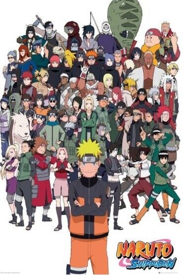 Naruto Shippuden Split Poster