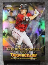 2023 Topps Chrome CORBIN CARROLL Technicolor Refractor Rookie Insert #TT-9