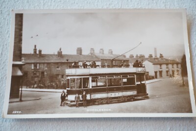 Hoddlesden Endstation Darwen Corporation Auto Straßenbahn Straßenbahnen Postkarte Blackburn