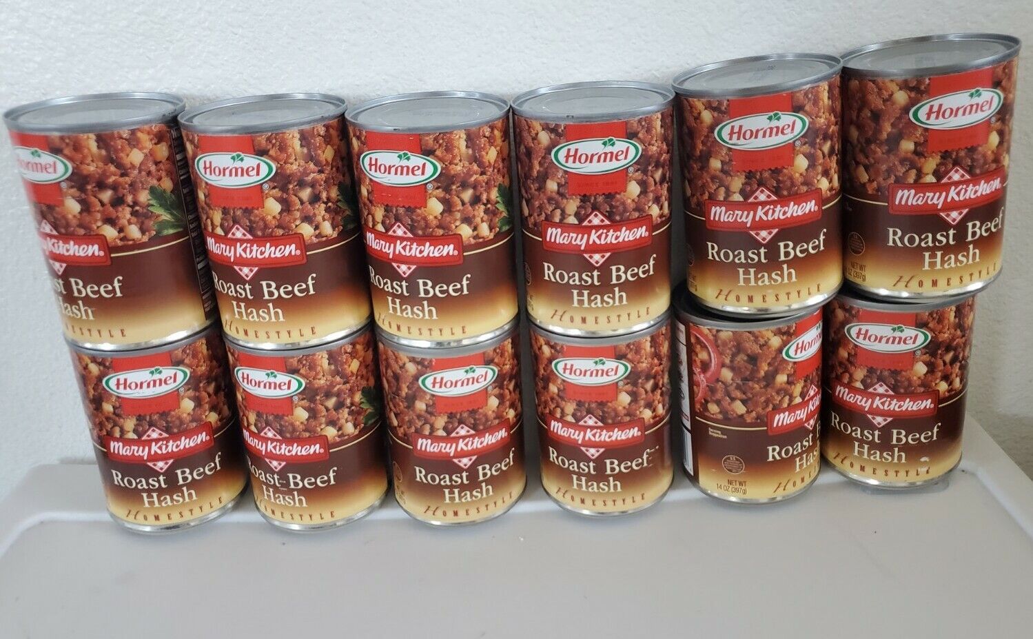 11 CANS Hormel Mary Genuine Industry No. 1 Kitchen Roast 14oz High Hash Fiber Beef