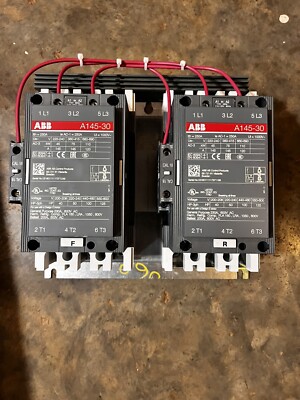 ABB A145-30 Wye/Delta Contactor,NEMA,3 Pole,145A,110-120VAC@60Hz