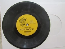Old 78 RPM Record - Columbia Z-P 18820 & 21 -Message From Roy Rogers / Dandy, Ha