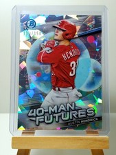 Austin Hendrick 2021 Bowman Chrome 40-Man Futures Atomic Refractor 113/150 Reds