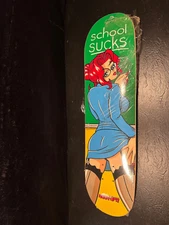 Vintage 2000 Hook-Ups School Sucks NOS Skateboard Deck