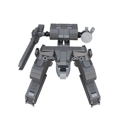 MOC Bricks Toy for Mech Metal Robot Action Figure Building Blocks Set Kids Gift