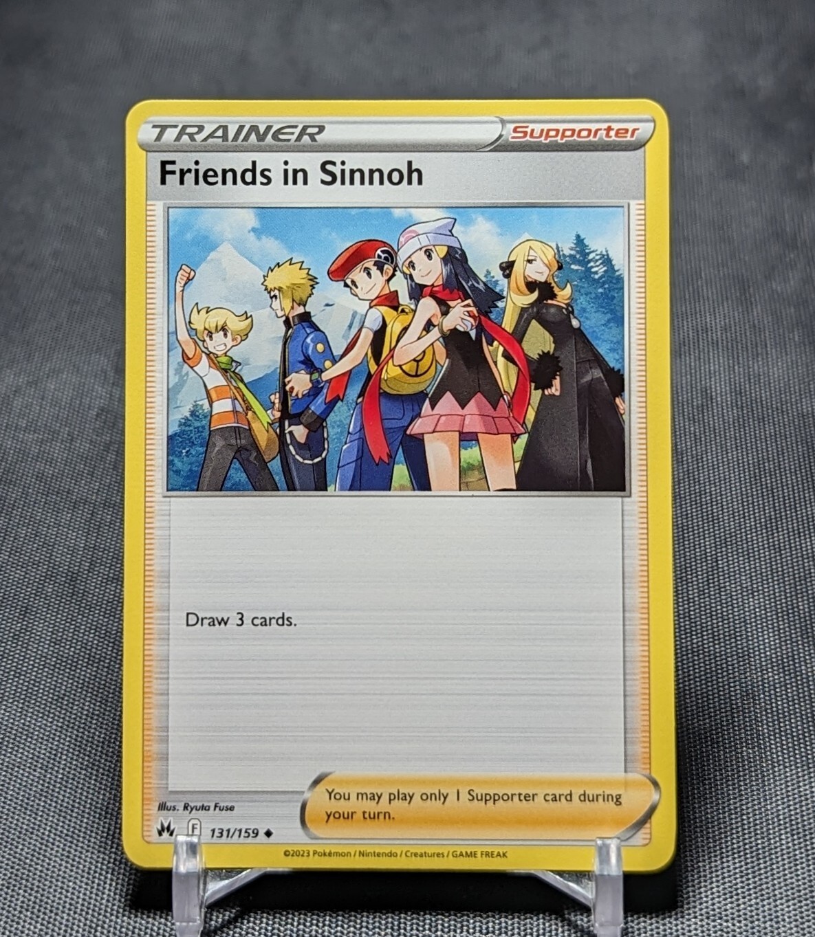 Friends In Sinnoh Regular Uncommon Trainer Crown Zenith Pokemon TCG Card 131/159