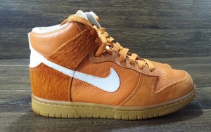 brown and orange nike dunks