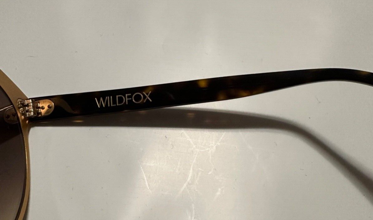 Women's Wildfox Gold Ultra Classic Deluxe Sunglasses Gold Color Frame image 7