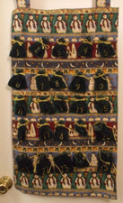 Hand made Advent Cloth Calendar 32 1/2" x 18 1/2"
