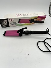 Trademark Beauty Babe Waves 3 Barrel Curling Iron Hair Waver, 1.25 Inch Quick