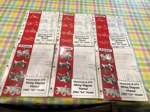 Suzuki Wiring Diagram K1 K2 K4 K5 K6 K7 Motorcycle