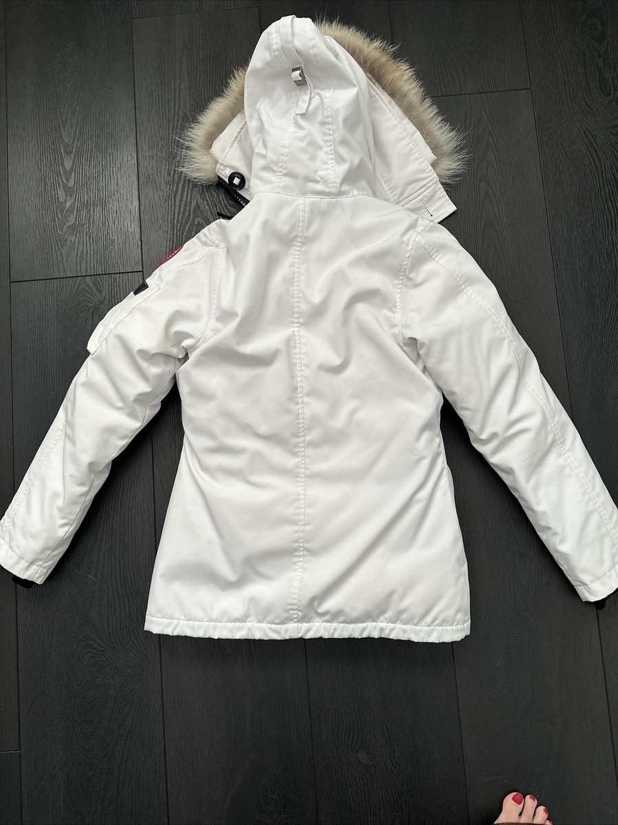 Goose Montebello Canada Goose Coat White Fur CANADA GOOSE LADIES