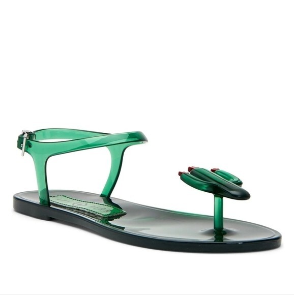 Katy Perry Women's The Geli Flat Sandal, Cactus, Women Size NEW