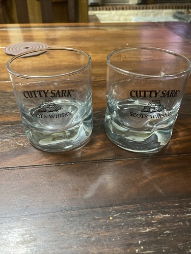 2 Ea . Cutty Sark Dimpled Rocks Glasses Preowned | eBay