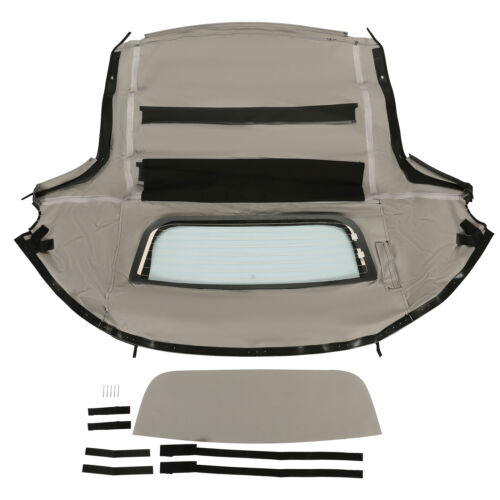 For Honda S2000 1999-2009 2002 Convertible Soft Top & Heated Glass Window Black - Picture 9 of 10