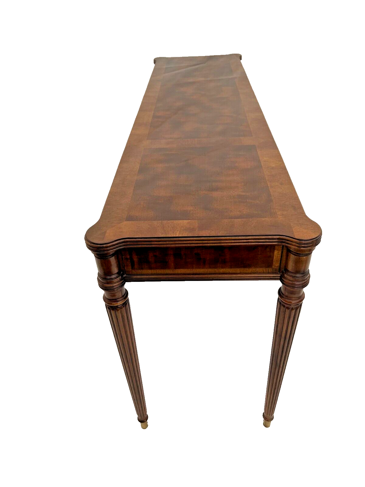 Sofa Table Vintage Henredon Furniture Banded Burl Walnut