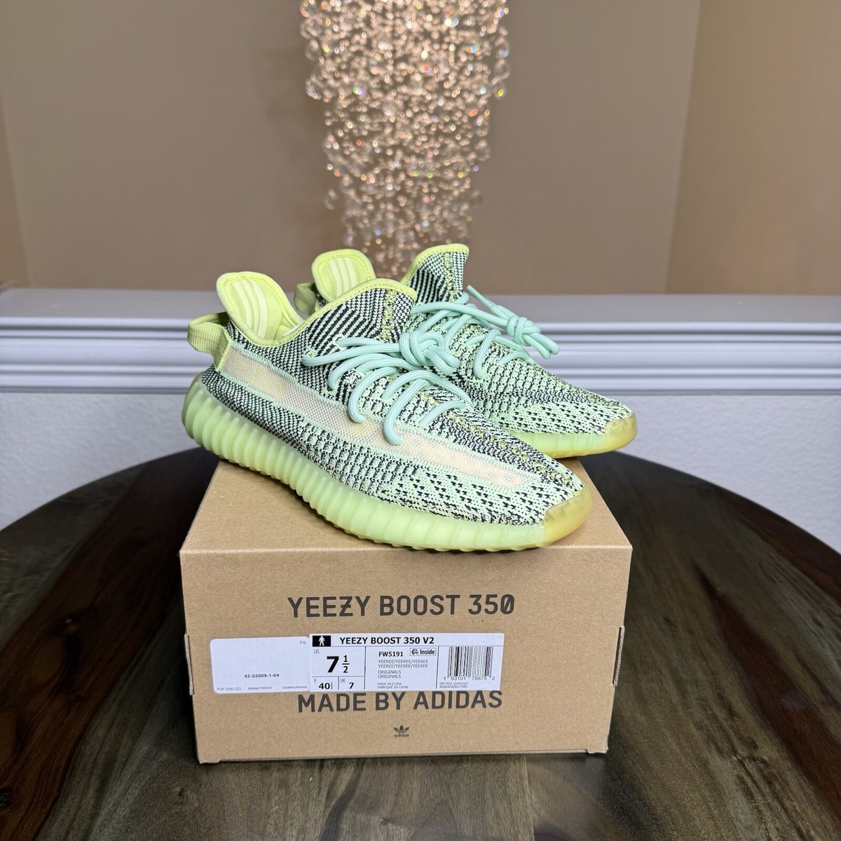Adidas Yeezy Boost 350 V2 Size 7.5 'Yeezreel Non-Reflective