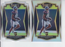 2 -  2020 Select ISAIAH COULTER RC White Die Cut Prizm + Silver Texans #198