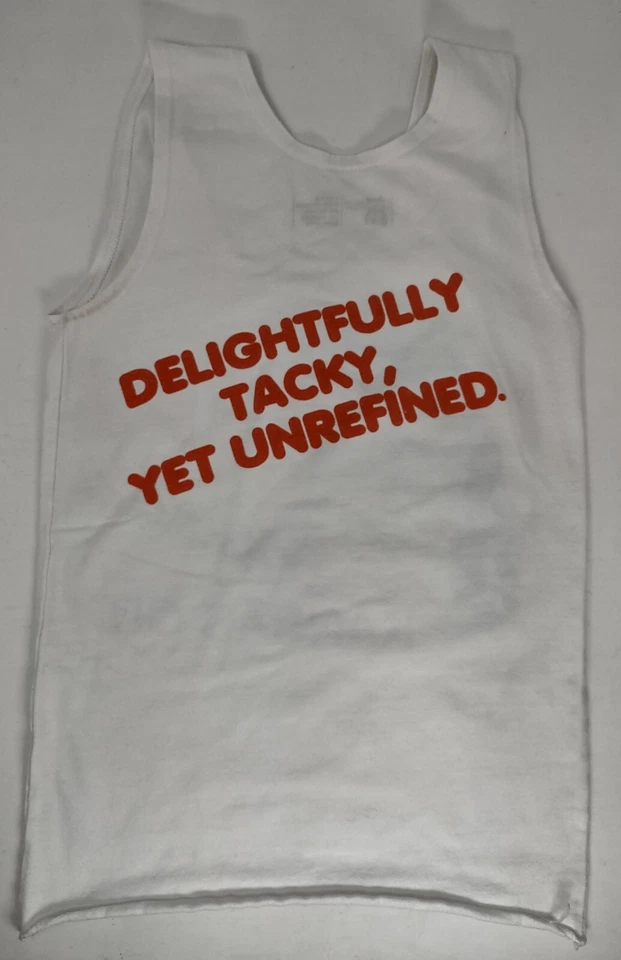 Hooters Northland Kansas City Girl Waitress Costume All White Tank Top Size XS - Image 2 of 4