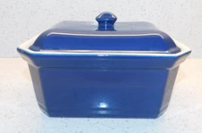 VTG Emile Henry Small Rectangular Casserole Terrine Baking Dish 58-96 Blue