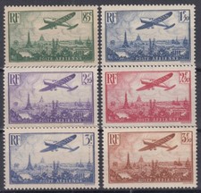 TIMBRE FRANCE POSTE AERIENNE AVIONS N° 8/13 NEUFS ** GOMME SANS CHARNIERE