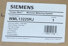 Siemens WML13225RJ LEVER BYPASS RINGLESS 1200A 225 Amp 3PH  Meter Socket