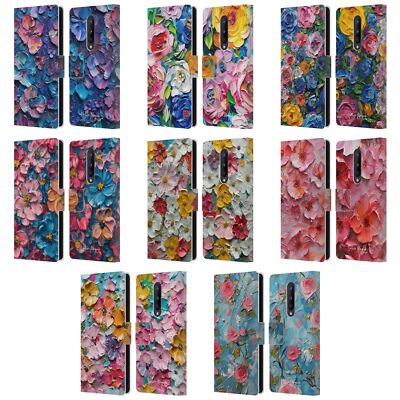 OFFICIAL NATURE MAGICK PAINT BLOBS LEATHER BOOK WALLET CASE FOR ONEPLUS PHONES