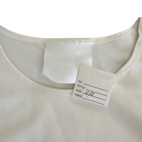 Top tunica donna Blanque misto cotone taglia unica LS panna made in USA - Foto 4 di 8