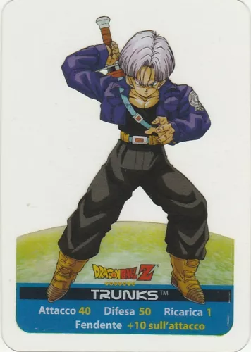 Lamincards Dragon Ball Z Edibas Serie Oro TRUNKS N 40