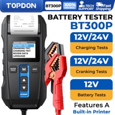 Topdon Bt300p 12v Car Battery Tester 100-2000cca For Lead-acid Agm Gel Battery Topdon Bt300p 12v Car Battery Tester 100-2000cca For Lead-acid Agm Gel Battery