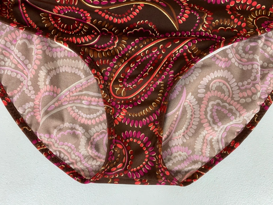 Liz Lange Maternity Bikini Bottom Womens XLarge Paisley Beach Swim Resort Summer - Image 3 of 4