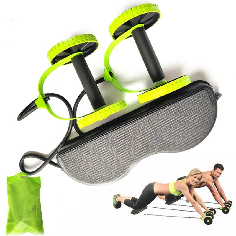 Rouleau abdominal extensible à résistance élastique pour gainage et fitness