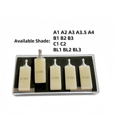 Dental Non Firing PMMA Blocks CAM CAD B40 Free Sinter Milling Block Crown Bridge