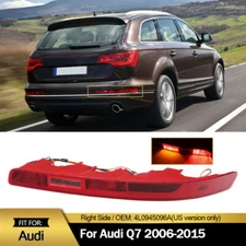 Right Side Rear Bumper Reflector Tail Light Lamp Red Lens For Audi Q7 2006-2015