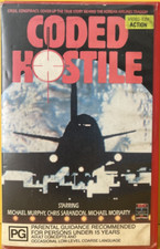 Coded Hostile VHS PG Michael Murphy Chris Sarandon Michael Moriarty Vintage