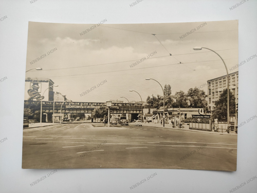 AK Berlin S-Bahnhof Frankfurter Allee Echt Foto DDR