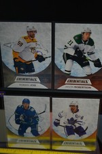 2021-22 UD Credentials J.Robertson, Q.Hughes, R.Josi, J.Tavers