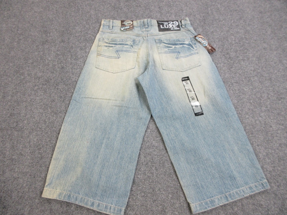 VINTAGE Lot 29 Shorts Mens 32 Blue Denim Y2K Streetwear