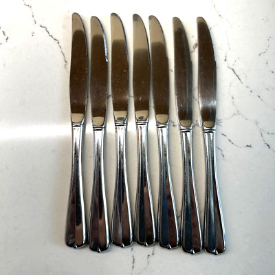 7 ONEIDA USA GALA IMPULSE GLOSSY STAINLESS 9'' DINNER Knive Replacement flatware